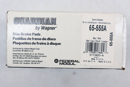Wagner 65-555A, SGD555AM Guardian Disc Brake Shoe Kit NOS