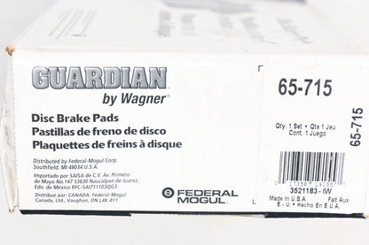 Wagner 65-715 Guardian Disc Brake Pad Kit NOS