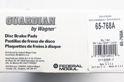 Wagner 65-768A, EHT768A Guardian Disc Brake Pad Kit NOS