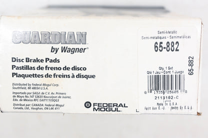 Wagner 65-882 Guardian Disc Brake Pad Kit NOS