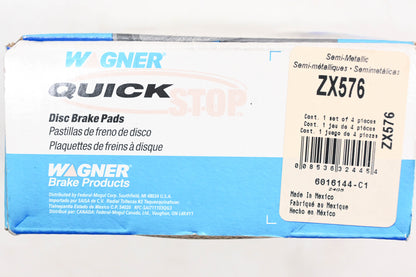 Wagner ZX576 Disc Brake Pad Kit NOS