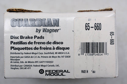 Wagner 65-660 Guardian Disc Brake Pad Kit NOS