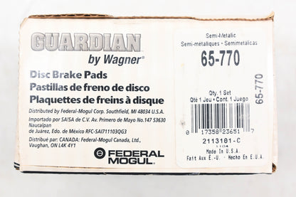 Wagner 65-770, SGD770C Guardian Disc Brake Pad Kit NOS