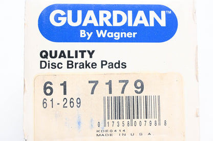 Wagner 61-7179, 61-269 Guardian Disc Brake Pad Kit NOS