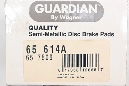 Wagner 65-614A, 65-7506 Guardian Disc Brake Pad Kit NOS