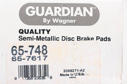 Wagner 65-748, 65-7617, SGD748M Guardian Disc Brake Pad Kit NOS