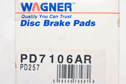 Wagner PD7106AR, PD257 Disc Brake Pad Kit NOS