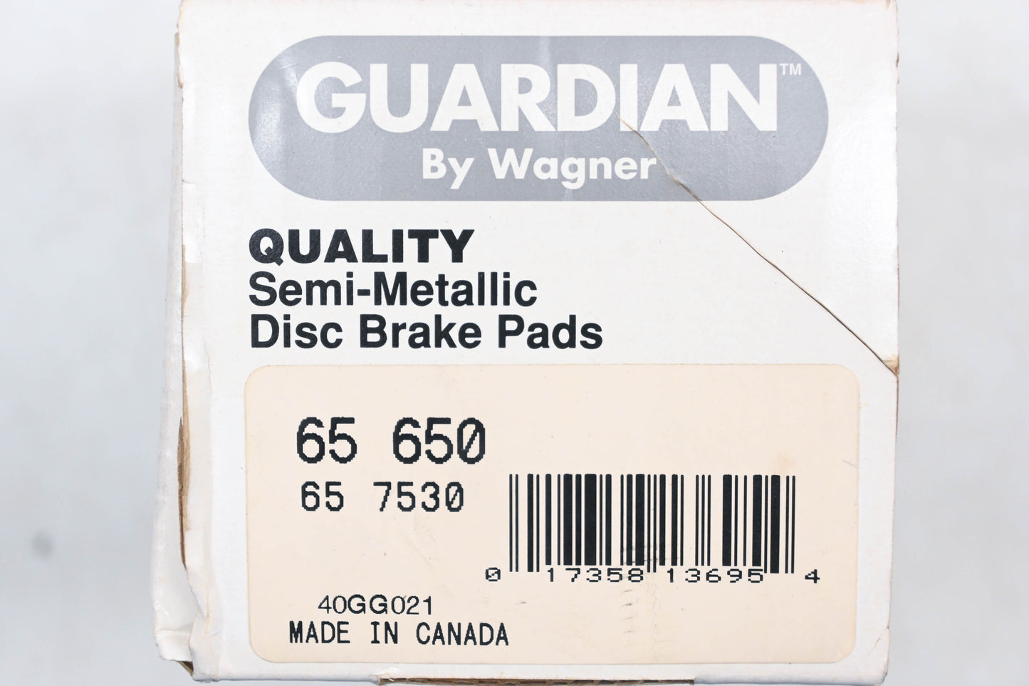 Wagner 65-650, 65-7530, SGD650M Guardian Disc Brake Pad Kit NOS