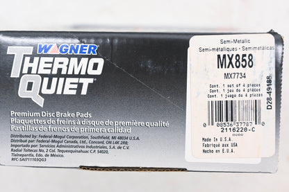 Wagner MX858, MX7734 Thermo Quiet Disc Brake Pad Kit NOS