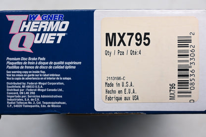 Wagner MX795 Thermo Quiet Disc Brake Pad Kit NOS
