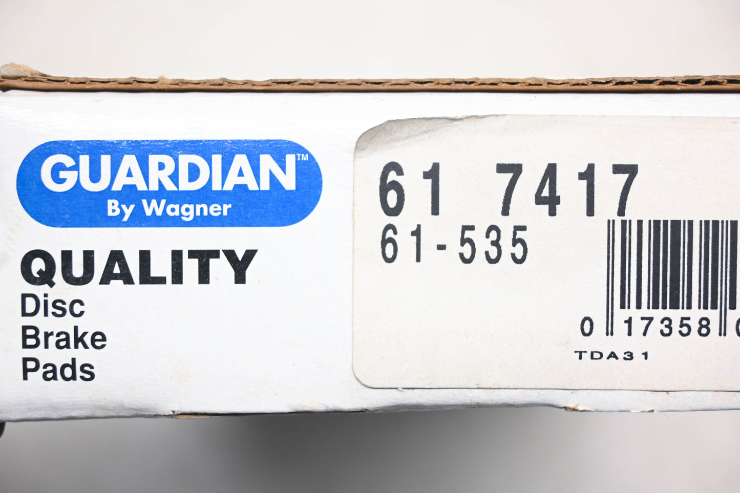 Wagner 61-7417, 61-535, SGD535M Guardian Disc Brake Pad Kit NOS