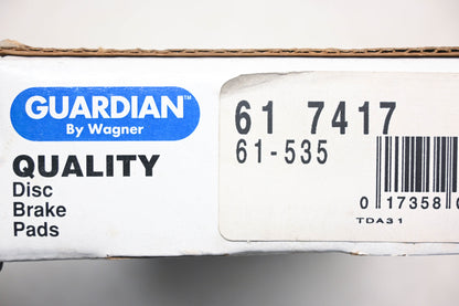 Wagner 61-7417, 61-535, SGD535M Guardian Disc Brake Pad Kit NOS
