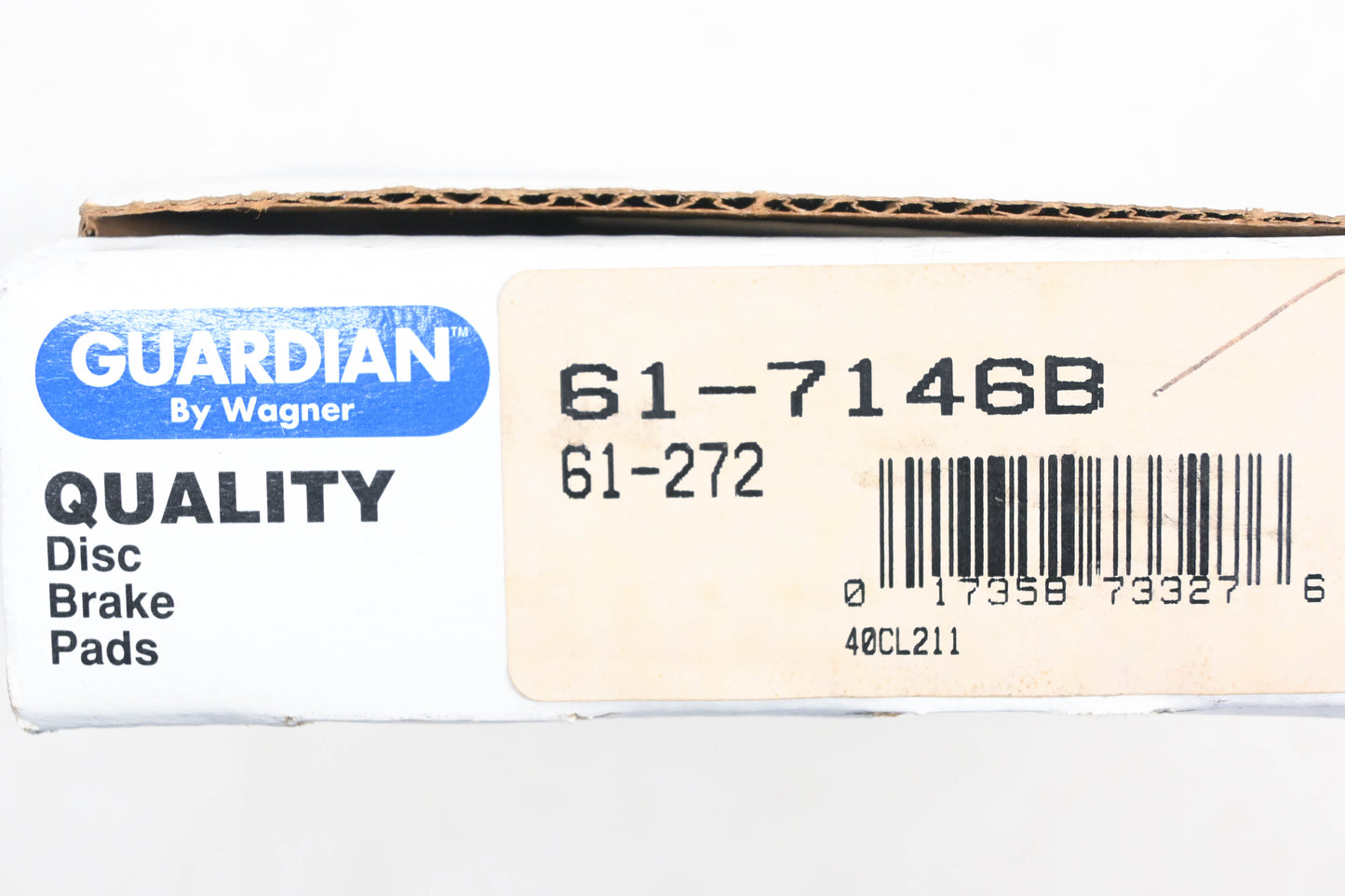 Wagner 61-7146B, 61-272 Guardian Disc Brake Pad Kit NOS