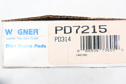 Wagner PD7215, PD314 Disc Brake Pad Kit NOS