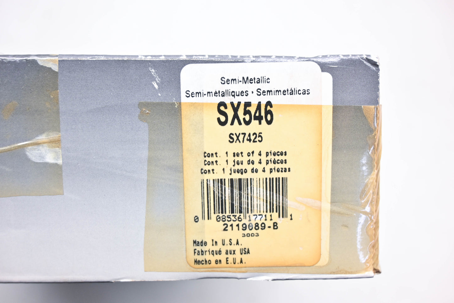 Wagner SX546, SX7425, PGD546M Disc Brake Pad Kit NOS