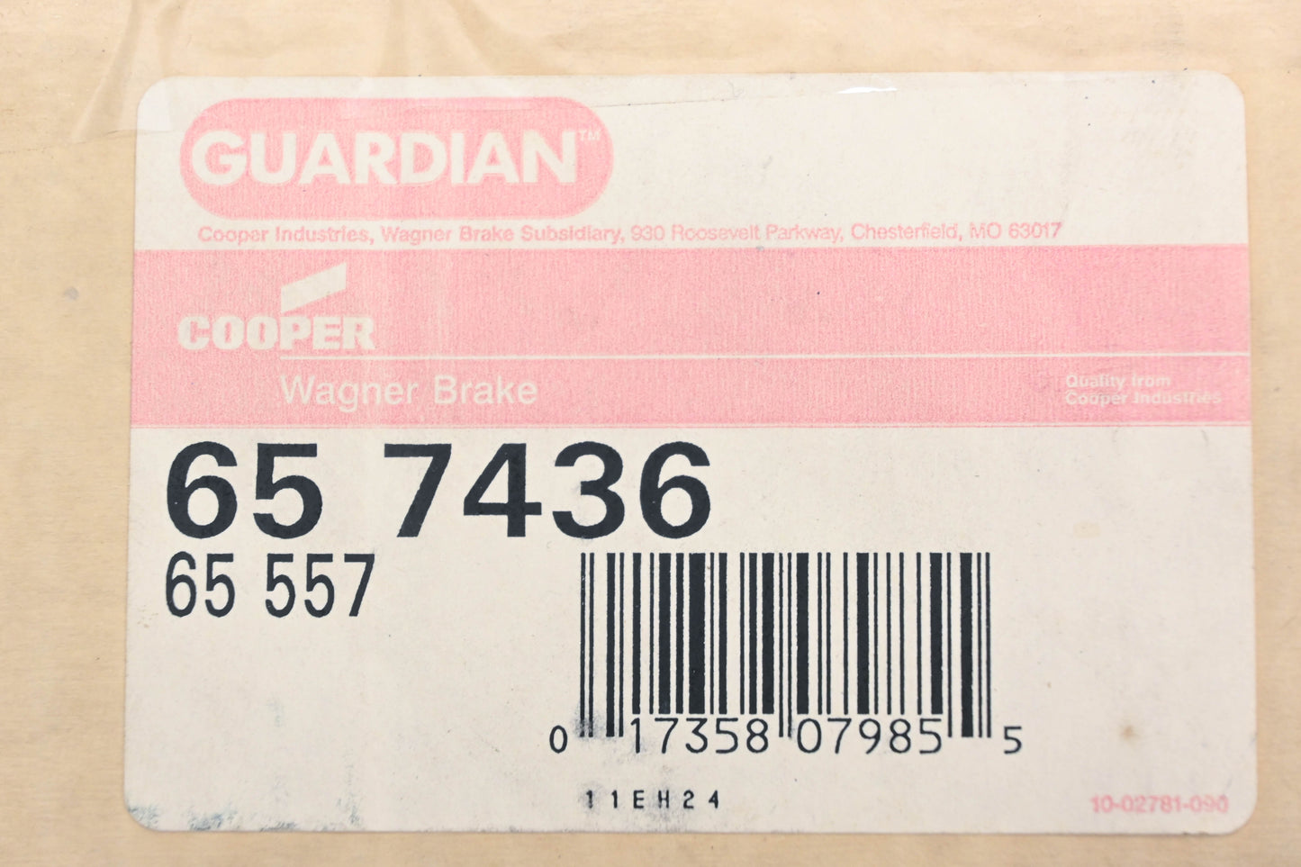 Wagner 65-7436, 65-557, SGD557M Guardian Disc Brake Pad Kit NOS