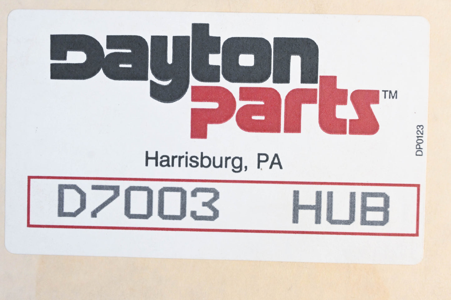 Dayton D7003, 105427 Budd Wheel Hub Assembly NOS
