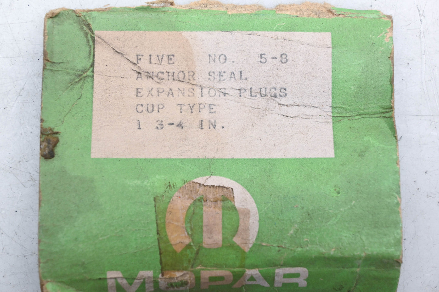 Mopar 5-8 Cup Type 1-3/4" Expansion Plugs Qty 5 NOS