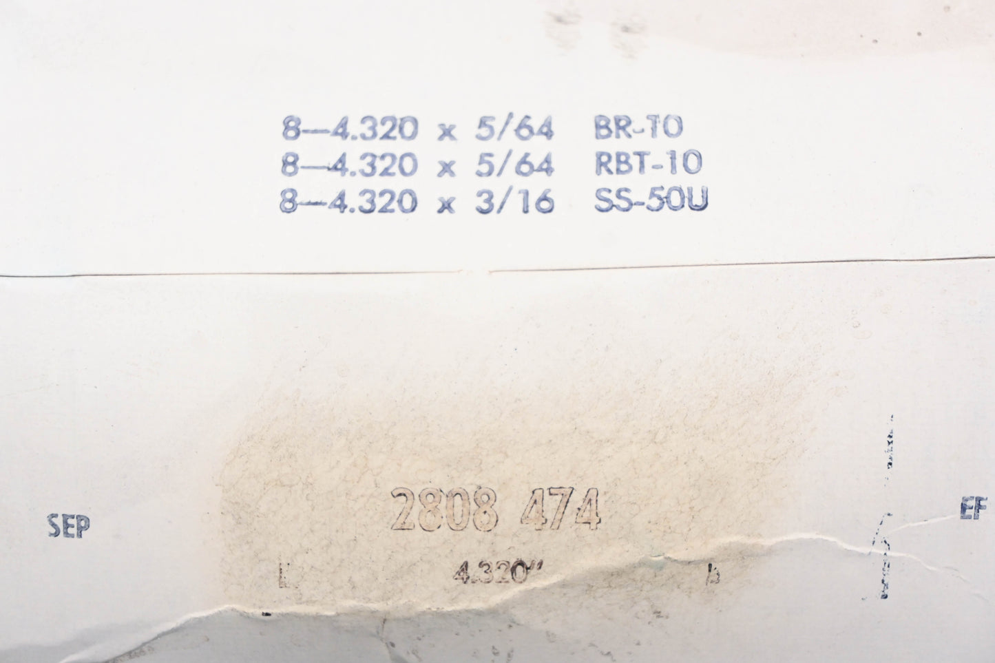 Mopar 2808474, 2808-474 Piston Ring 4.320" Kit NOS