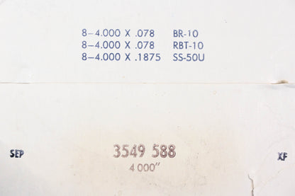 Mopar 3549588, 3549-588 Piston Ring 4.000" Kit NOS