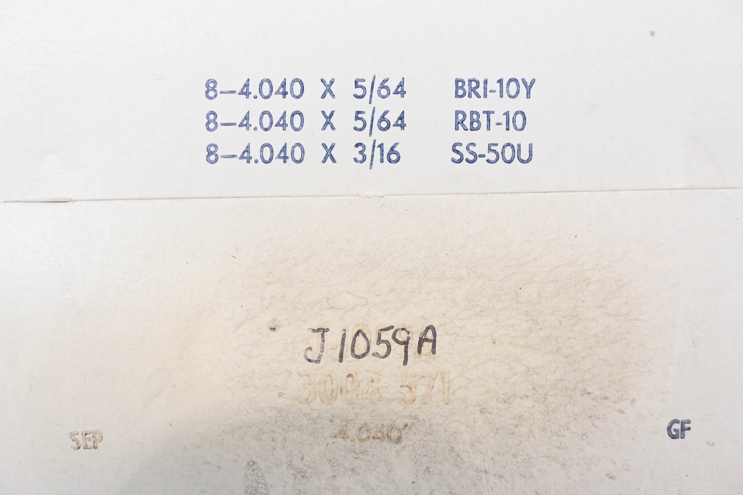 Mopar J1059A, J-1059A, 3004571 Piston Ring 4.040" Kit NOS