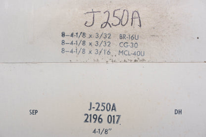 Mopar J250A, J-250A, 2196017 Piston Ring 4-1/8" Kit NOS