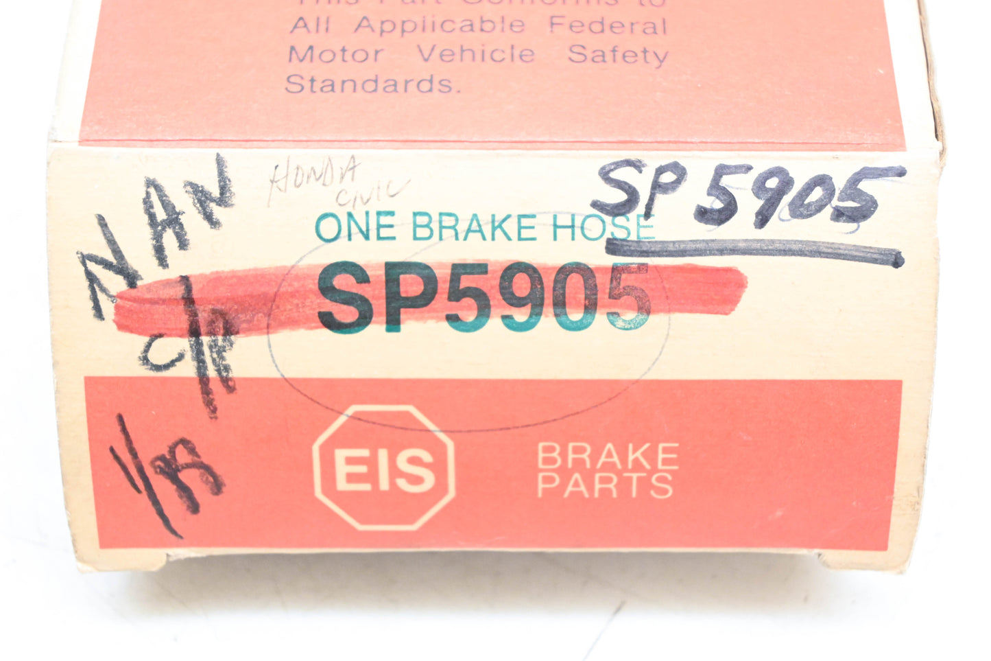 EIS SP5905, BH38536 Brake Hose NOS