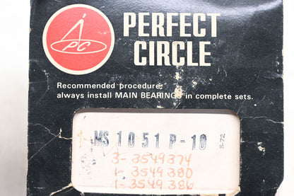 Perfect Circle MS1051P-10 Crankshaft Main Bearing Kit NOS