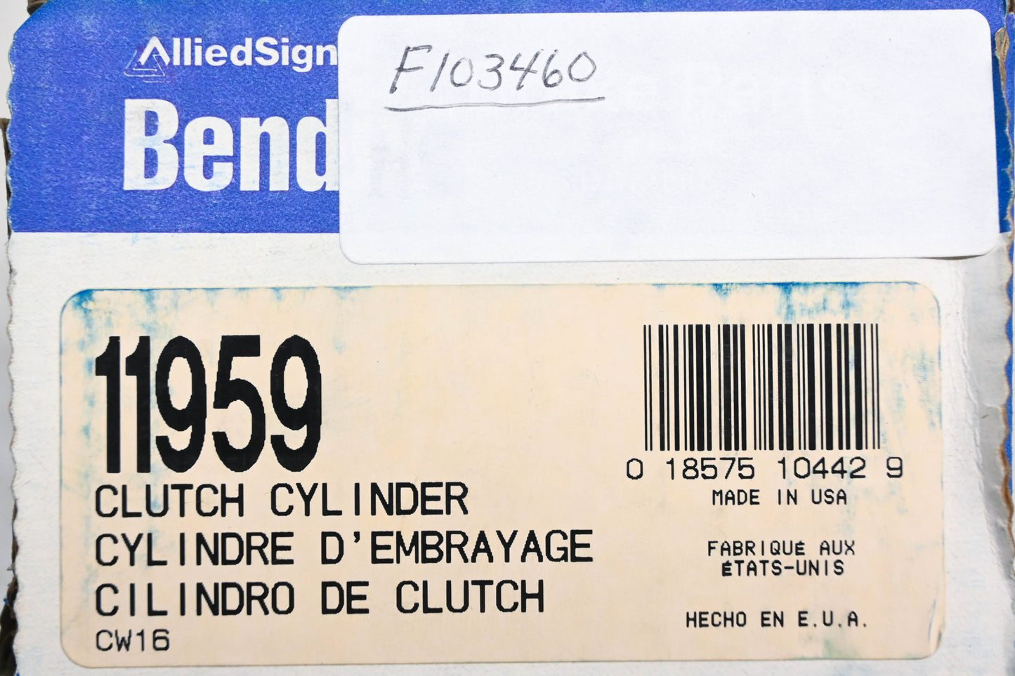 Bendix 11959, F103460, 30837C Slave Cylinder Assembly NOS