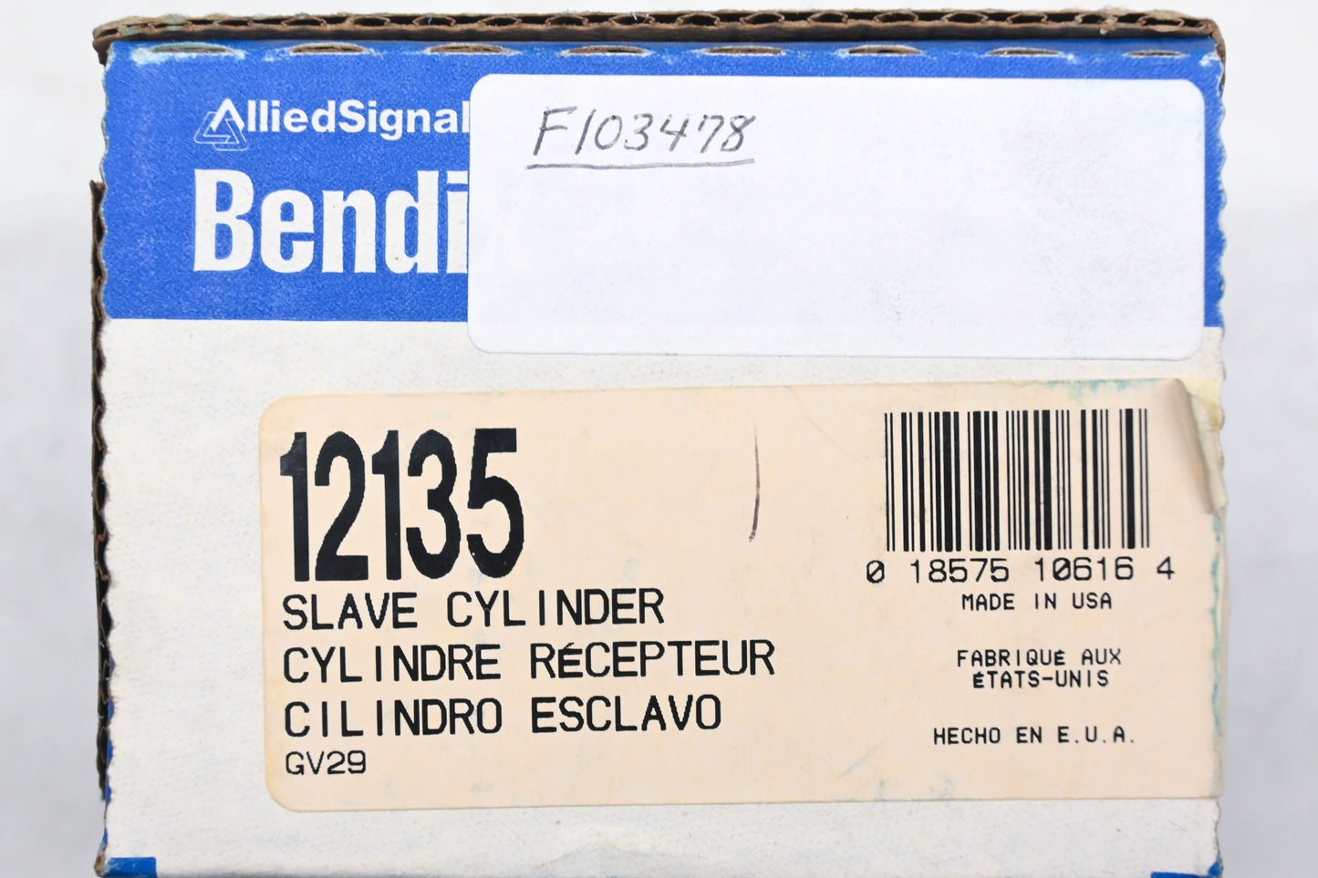 Bendix 12135, F103478, 30643 Slave Cylinder Assembly NOS