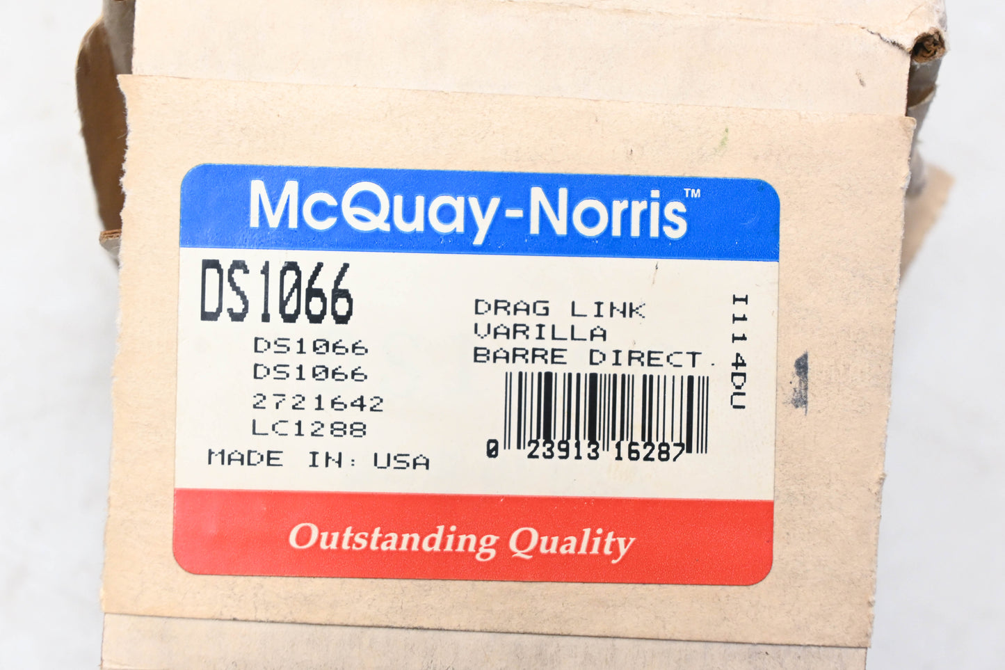McQuay-Norris DS1066, 2721642, LC1288 Drag Link Tie Rod End Kit NOS