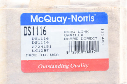 McQuay-Norris DS1116, 2724151, LC1287 Drag Link Tie Rod End Kit NOS