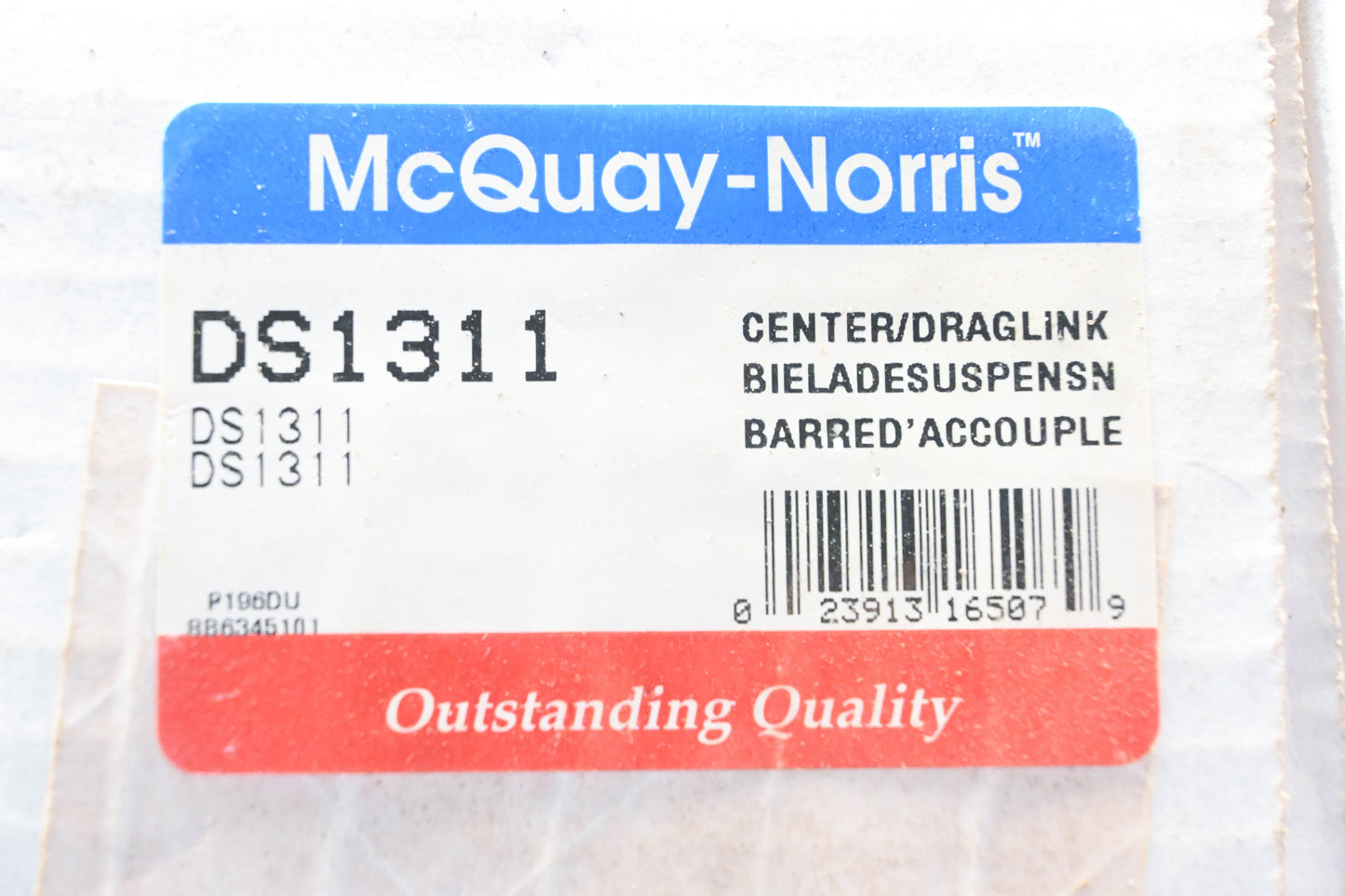 McQuay-Norris DS1311 Drag Link Tie Rod End Kit NOS