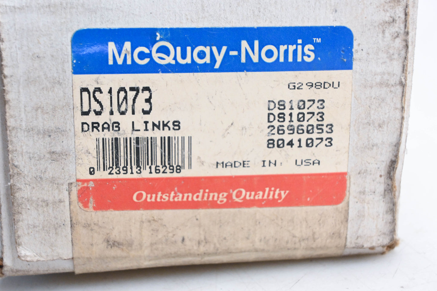 McQuay-Norris DS1073, 2696053, 2041073 Drag Link Tie Rod End Kit NOS