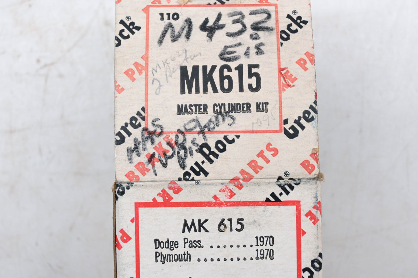 Grey-Rock MK615, M432 Master Cylinder Repair Kit NOS