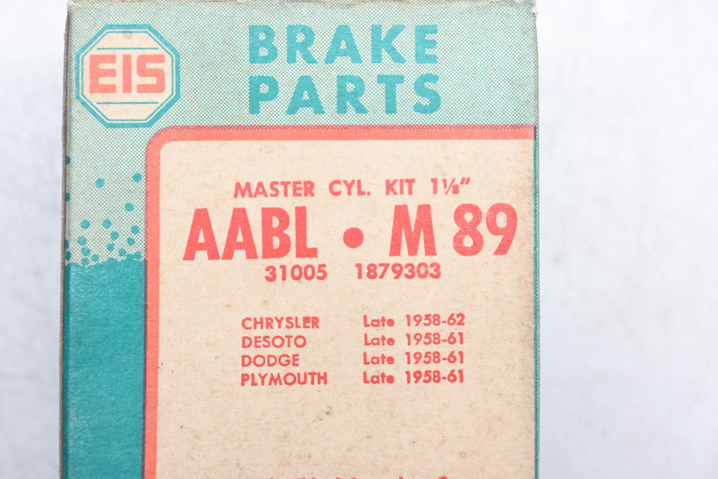 EIS M89, AABL, 31005 Master Cylinder Repair Kit NOS