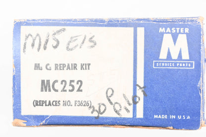 Master MC252, M15, F3626 Master Cylinder Repair Kit NOS