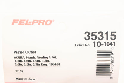 Fel-Pro 35315, 10-1041 Water Outlet Gasket NOS
