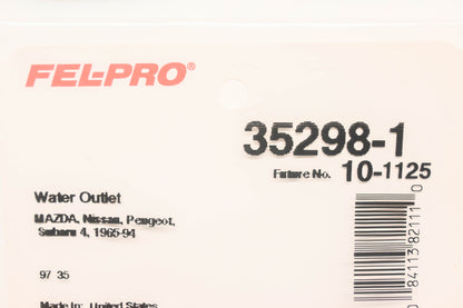 Fel-Pro 35298-1, 10-1125 Water Outlet Gaskets Qty 2 NOS