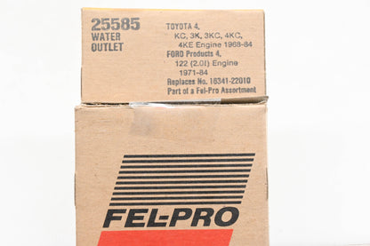 Fel-Pro 25585, 16341-22010 Water Outlet Gaskets Qty 2 NOS