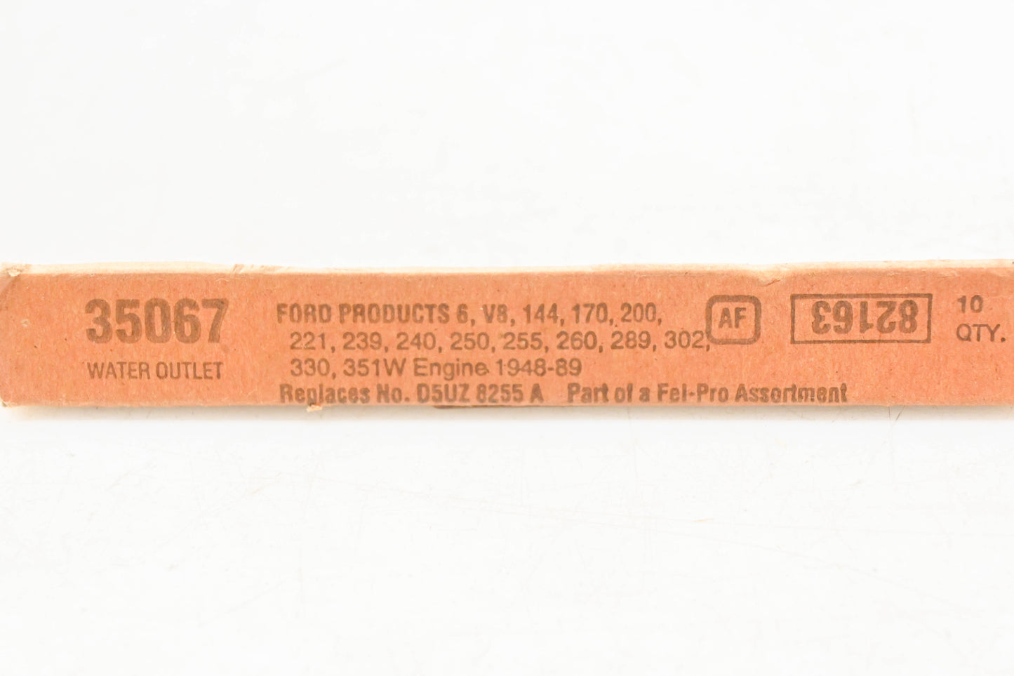 Fel-Pro 35067, D5UZ-8255-A Water Outlet Gaskets Qty 2 NOS