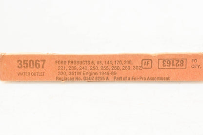 Fel-Pro 35067, D5UZ-8255-A Water Outlet Gaskets Qty 2 NOS