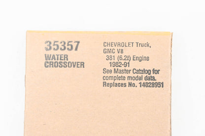 Fel-Pro 35357, 14028951 Coolant Crossover Gaskets Qty 2 NOS