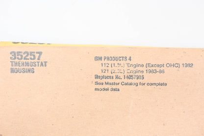 Fel-Pro 35257, 14057916 Thermostat Housing Gaskets Qty 2 NOS