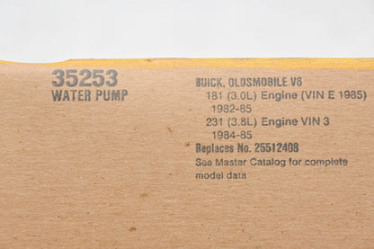 Fel-Pro 35253, 25512408 Water Pump Gasket NOS