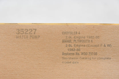 Fel-Pro 35227, MD025195 Water Pump Gasket NOS