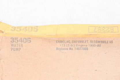 Fel-Pro 35406, 14077899 Water Pump Gasket NOS