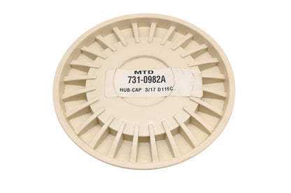 MTD 731-0982A Beige Hub Cap NOS