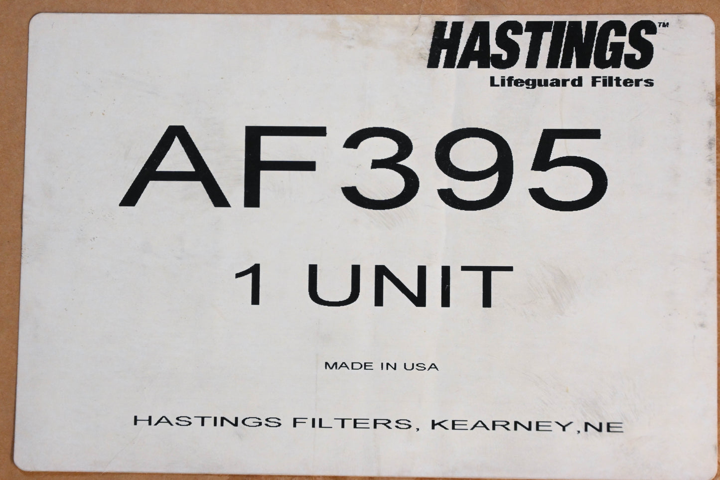 Hastings AF395, AF-395 Air Filter NOS