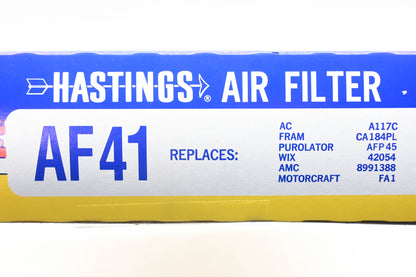 Hastings AF41, A117C, CA184PL Air Filter NOS